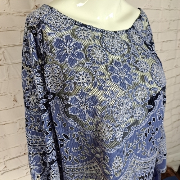 ANTHROPOLOGIE HD in Paris Montmartre Peasant Lace Boho Top - Picture 4 of 10